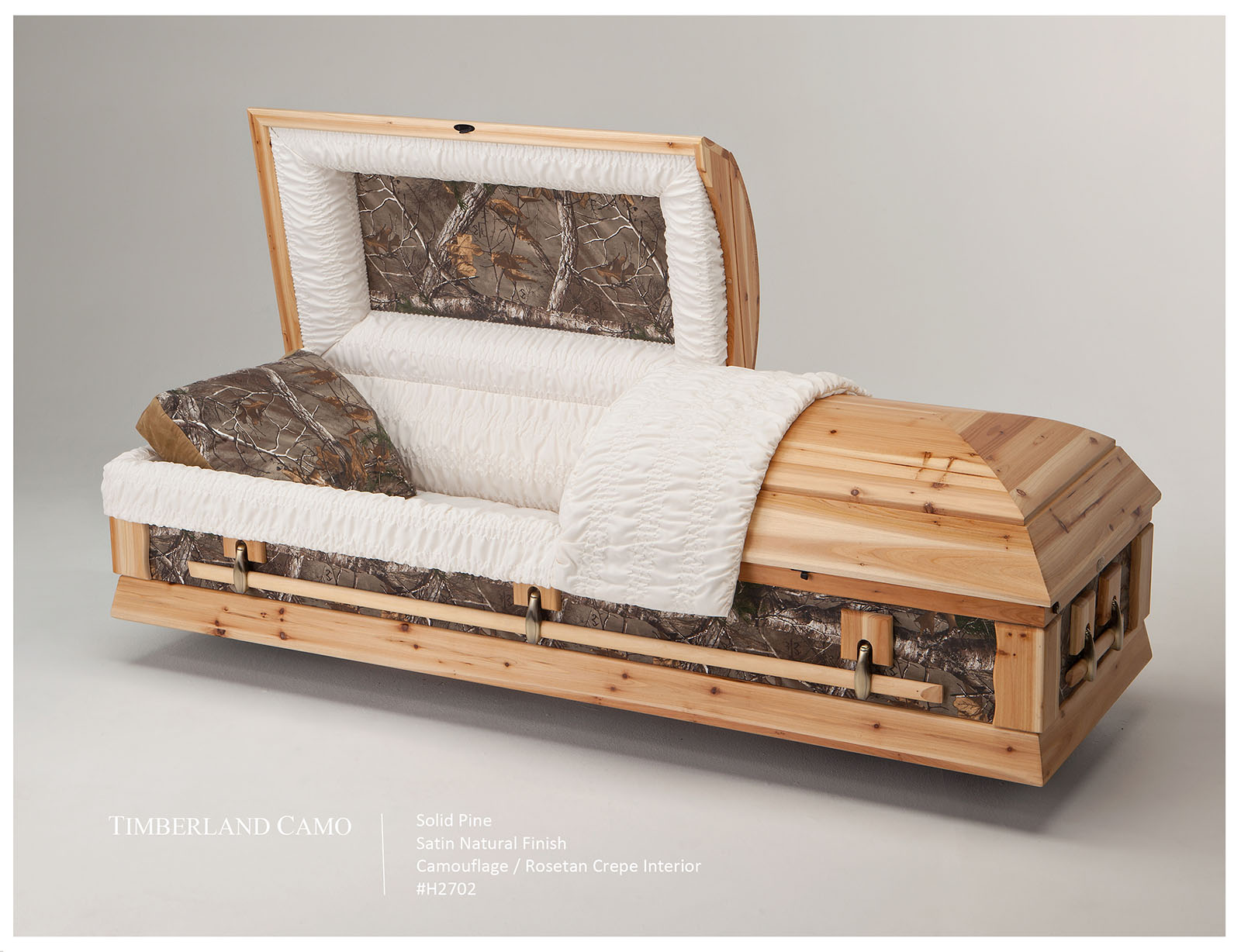 little rock wood casket timberland camouflage