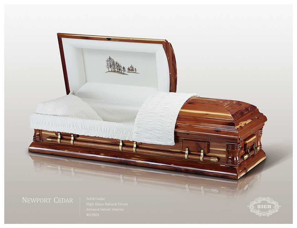 little rock wood casket newport cedar