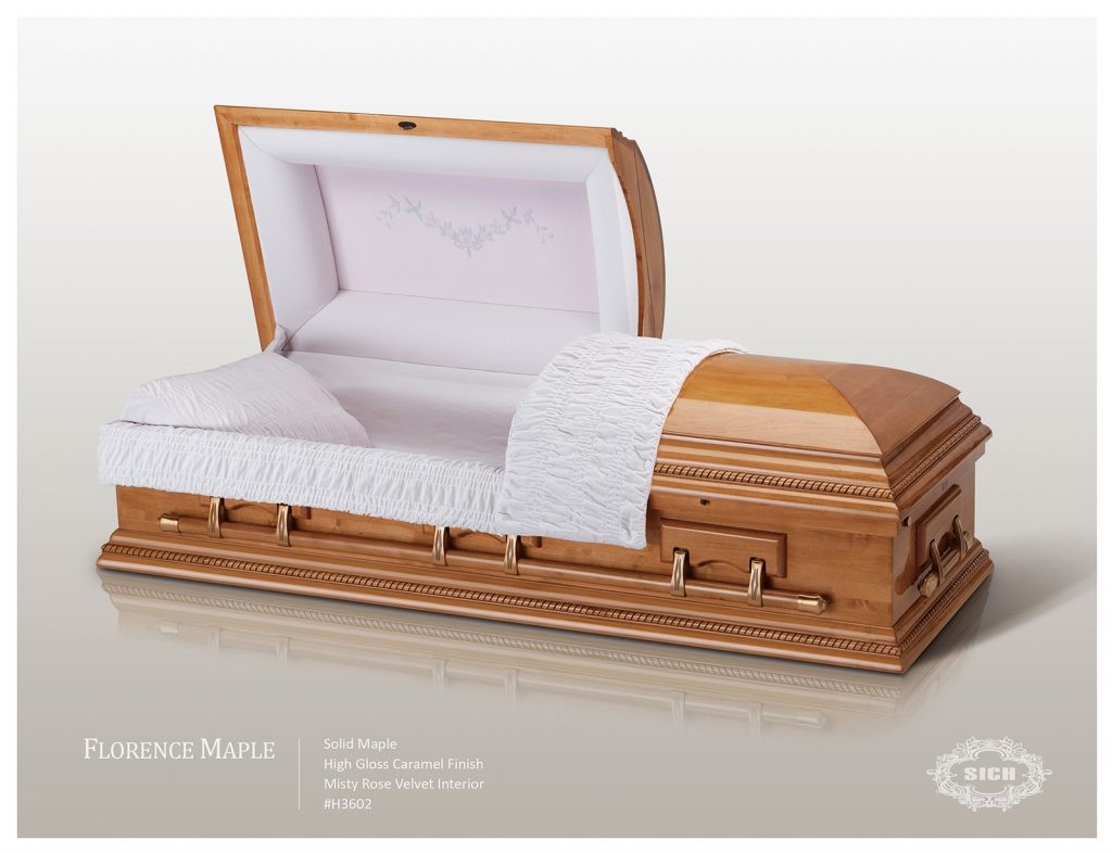 little rock wood casket maple